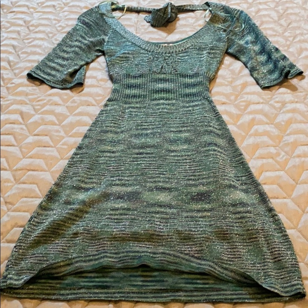 Multi Color Metallic Dress